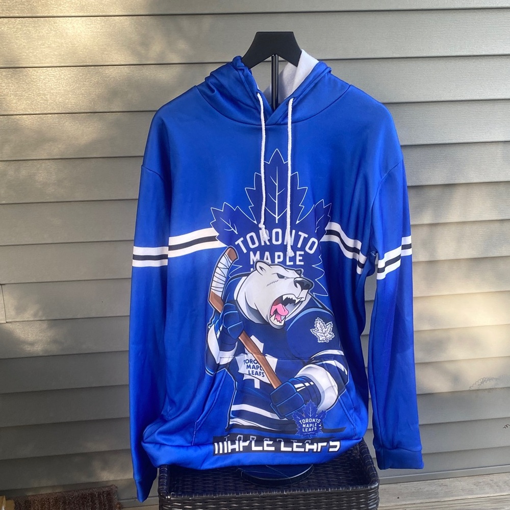 Toronto Maple Leafs Hoodie 3XL – Blue Polar Bear Graphic Pullover